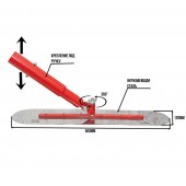 Кельма финишная с поворотным механизмом, размер 500х120 мм 